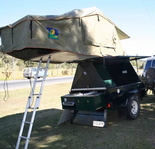 camper trailer rooftop tent