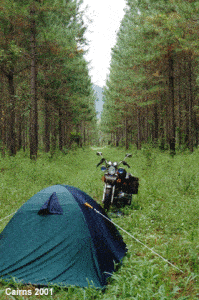 motorbike camping