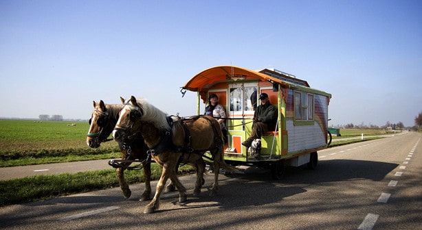 horse drawn caravan